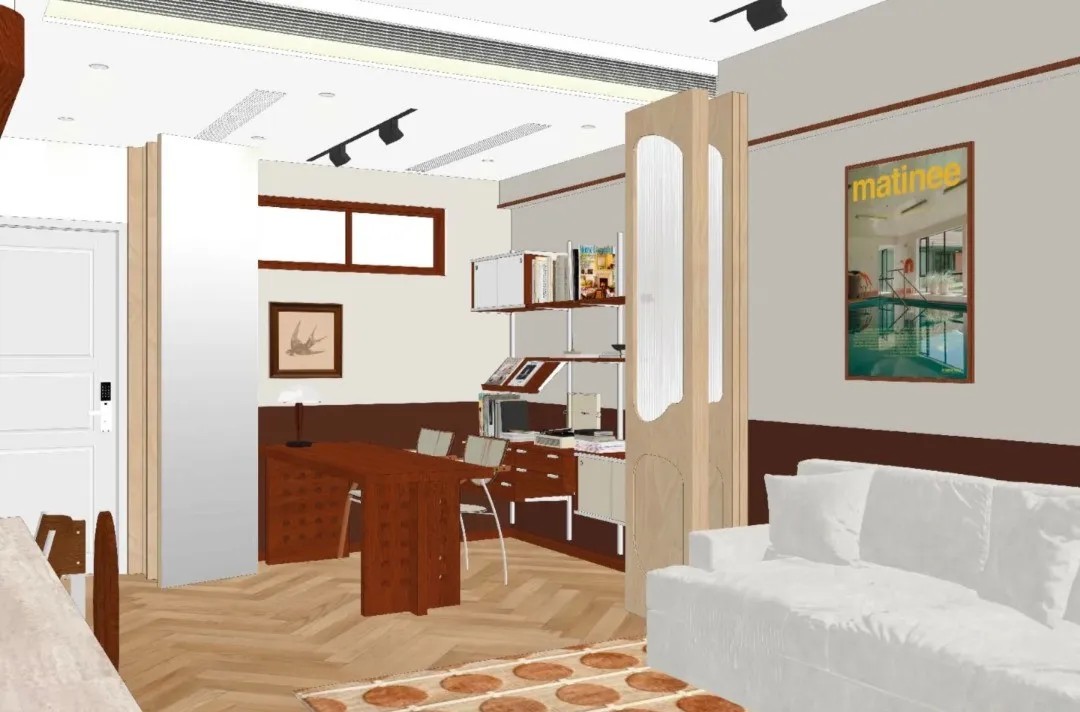 与家居博主的二搭中古风｜秋月｜全案托管设计